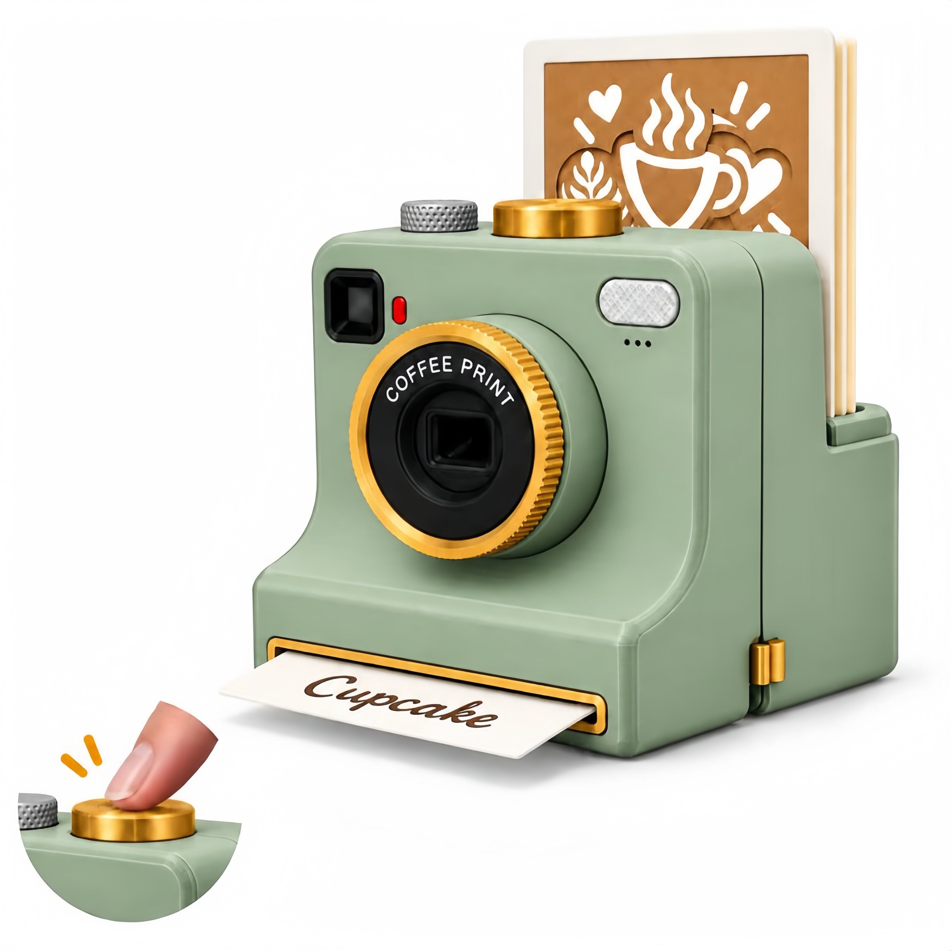 Coffee Shiba Latte Art Printer | DIY One-Click Stencil Machine + 5 Free Templates